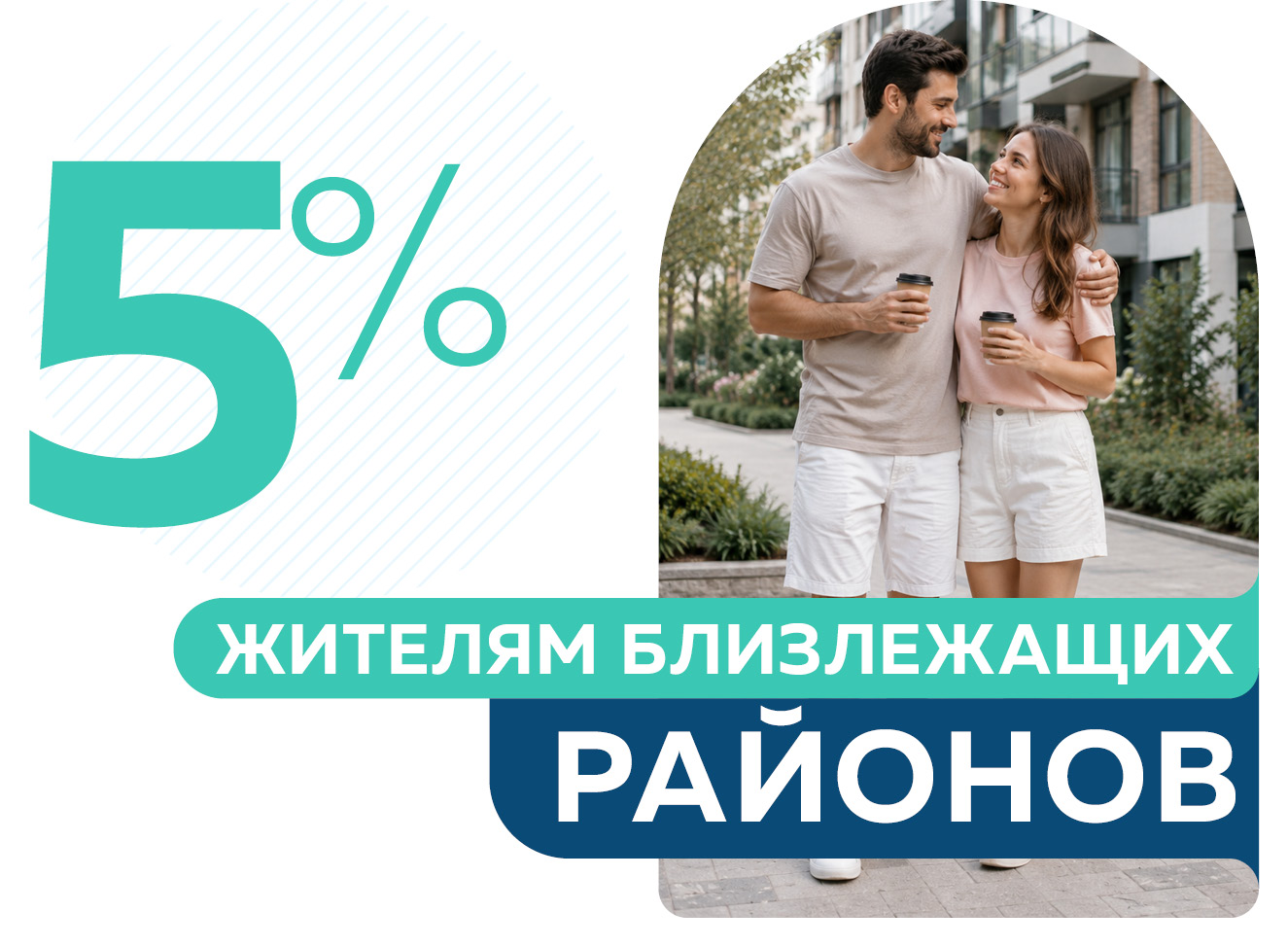 5% скидка жителям близлежащих районов